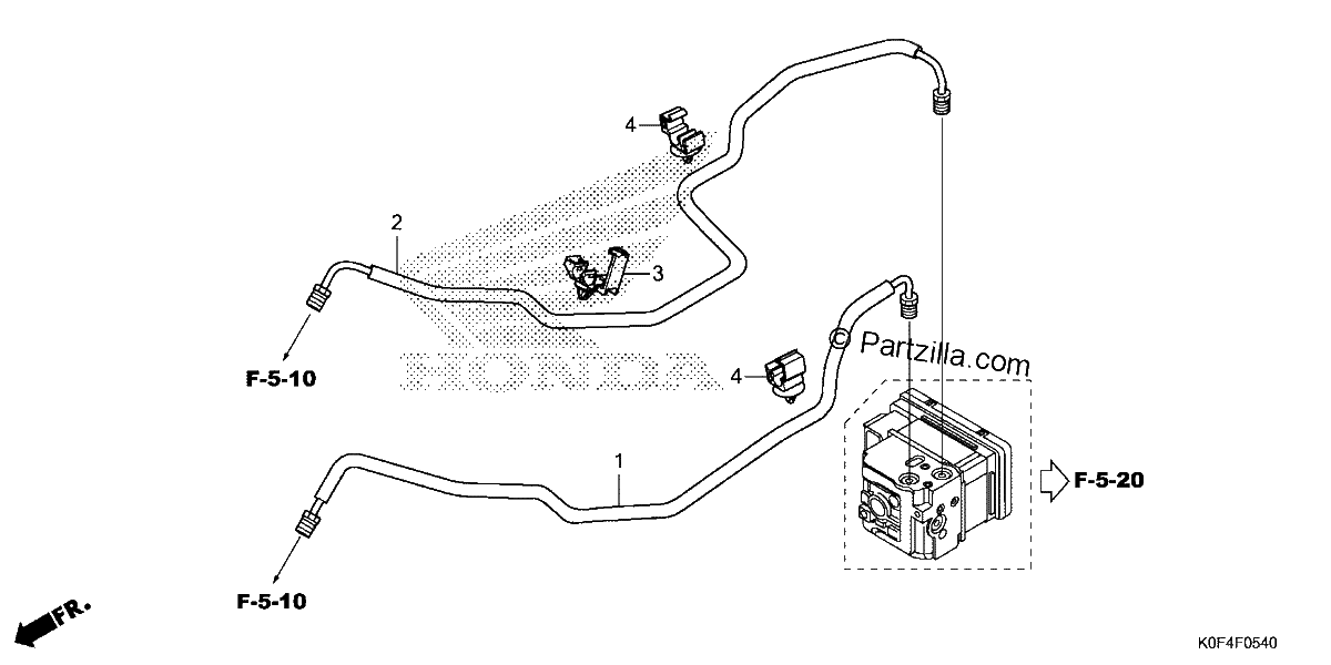 Diagrama de BRAKE PIPE