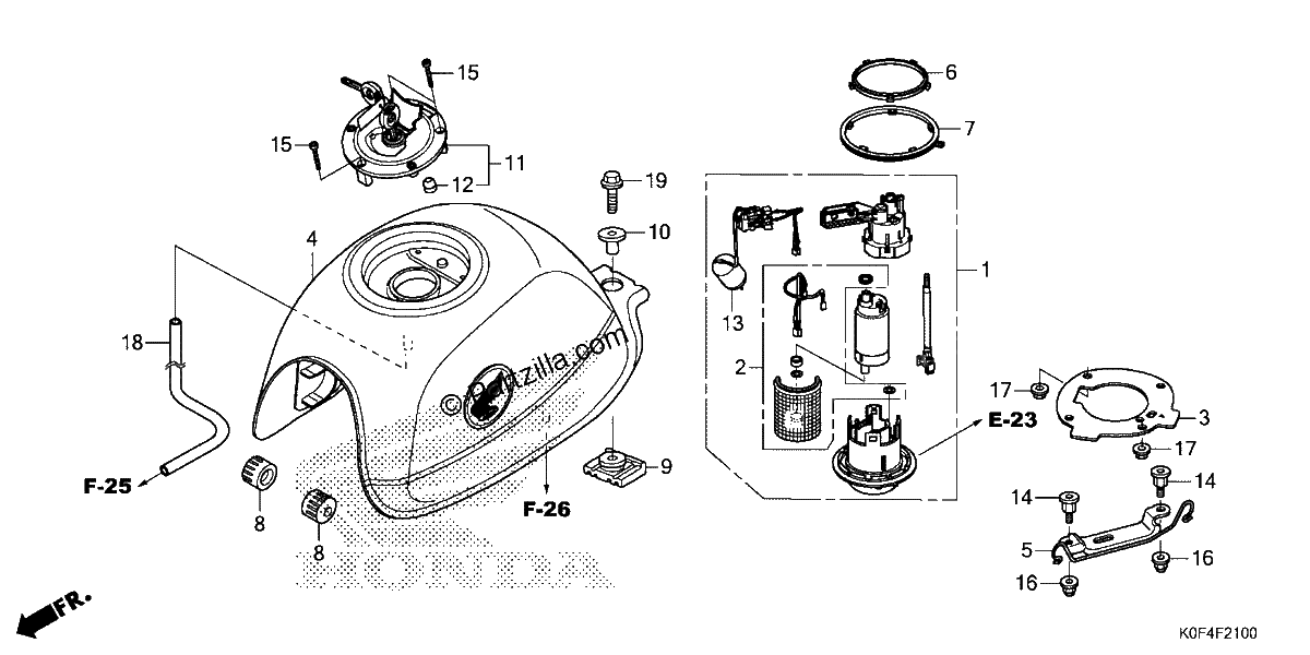 Diagrama de FUEL TANK