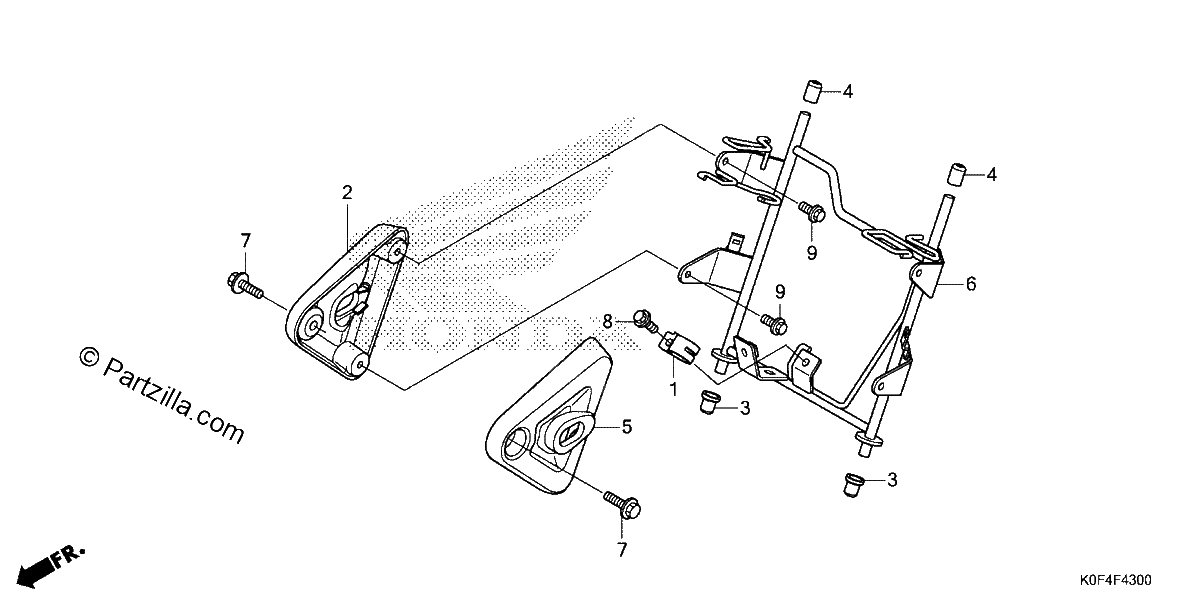 Diagrama de HEADLIGHT BRACKET