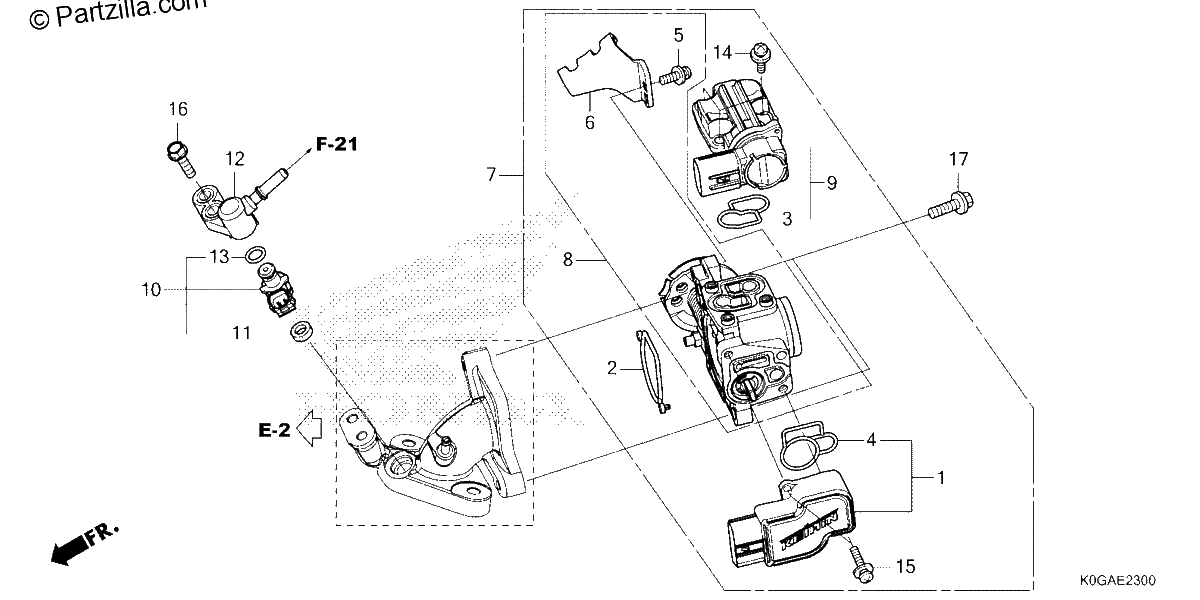 Diagrama de THROTTLE BODY