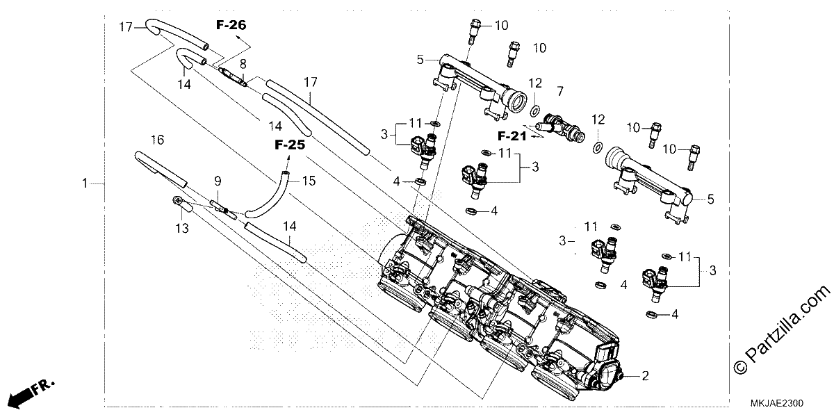 Diagrama de THROTTLE BODY