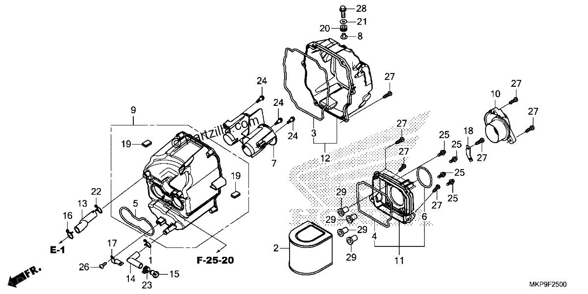 Diagrama de AIR CLEANER
