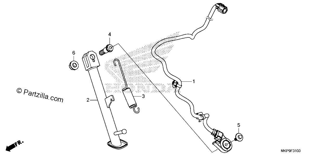 Diagrama de SIDE STAND