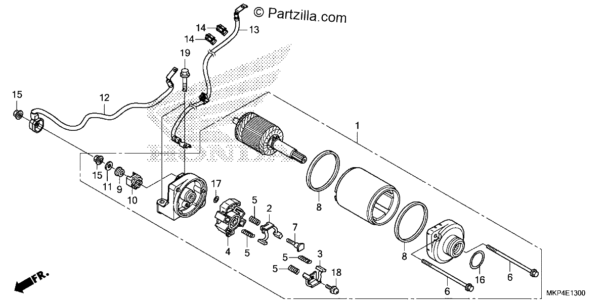 Diagrama de STARTER MOTOR