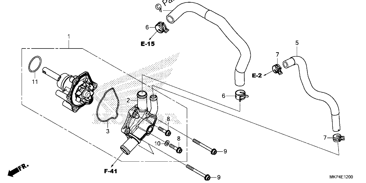 Diagrama de WATER PUMP