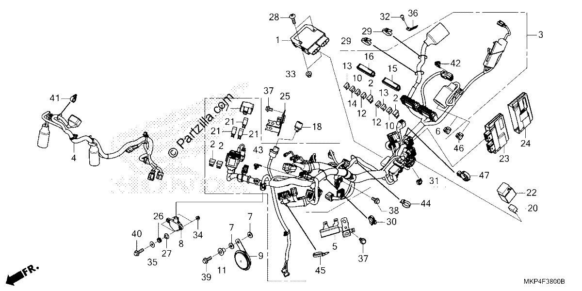 Diagrama de WIRE HARNESS