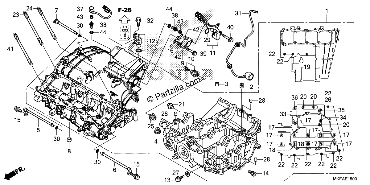 Diagrama de CRANKCASE