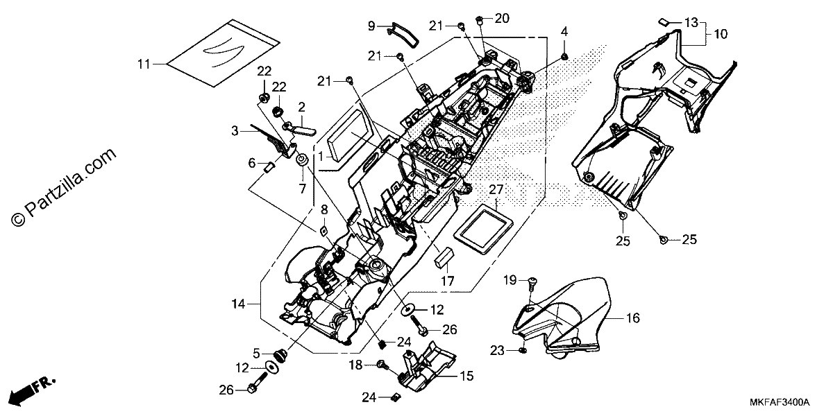 Diagrama de REAR FENDER