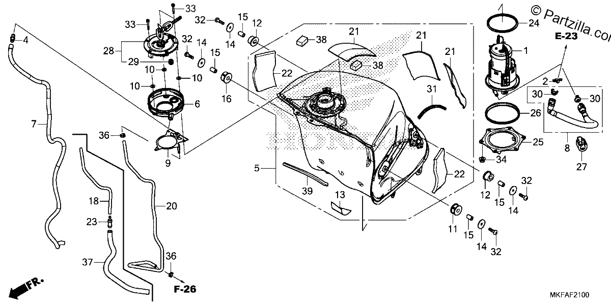 Diagrama de FUEL TANK FUEL PUMP