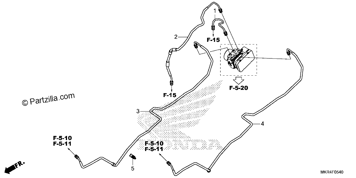Diagrama de BRAKE PIPE