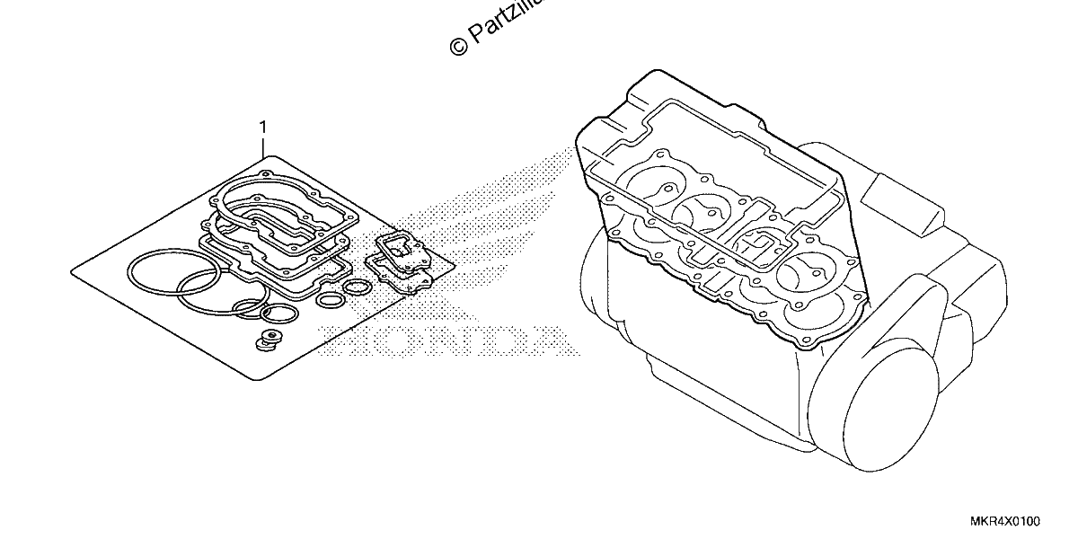 Diagrama de GASKET KIT A