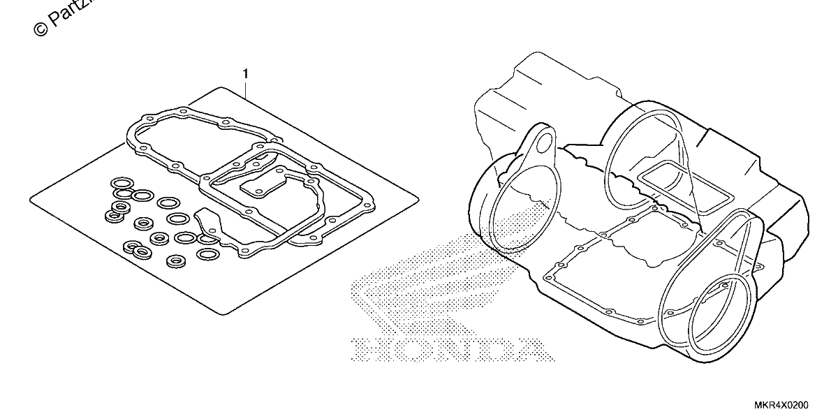 Diagrama de GASKET KIT B