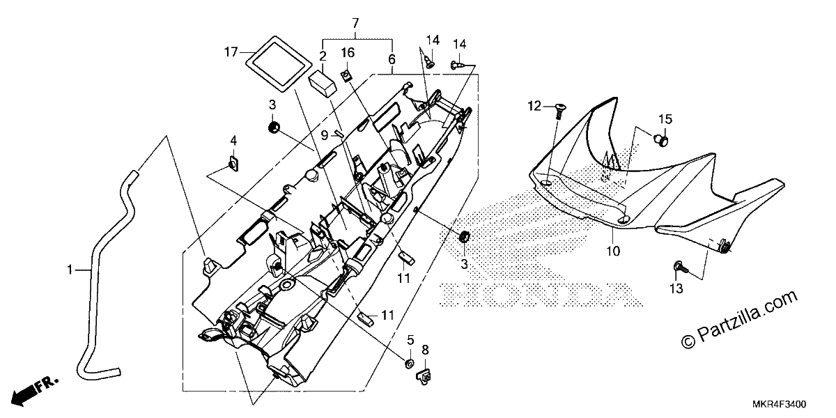 Diagrama de REAR FENDER