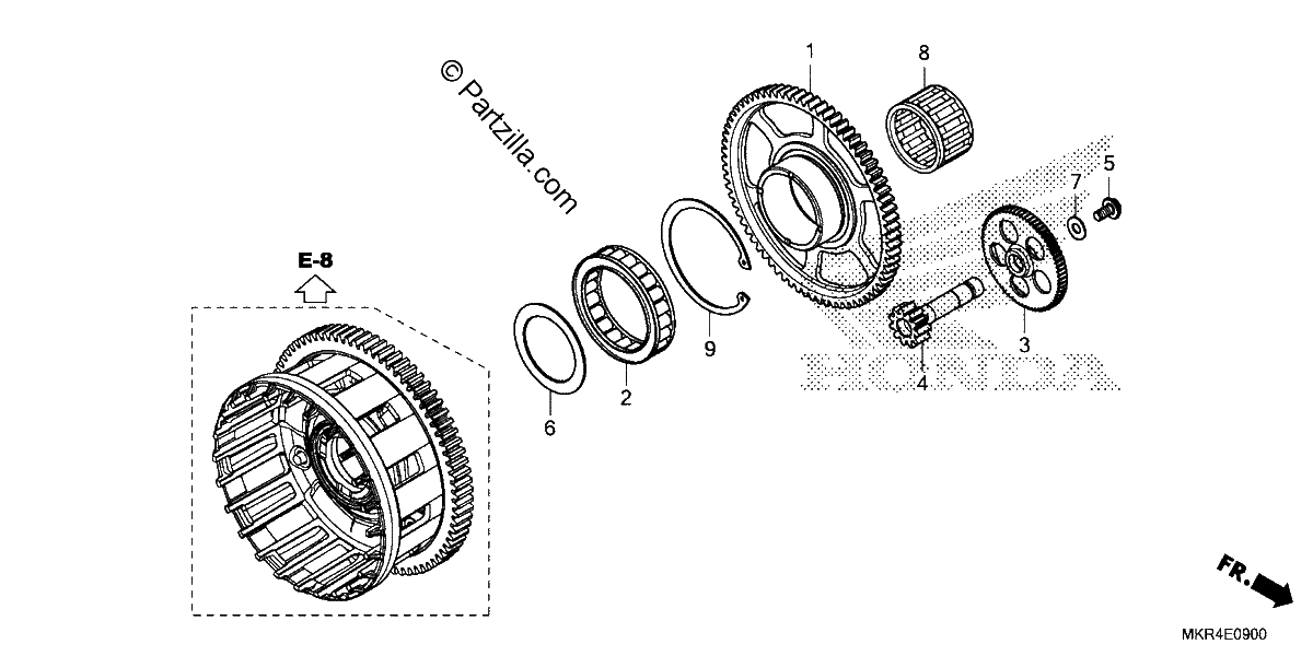 Diagrama de STARTING CLUTCH