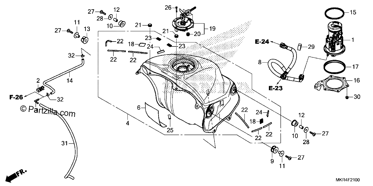 Diagrama de FUEL TANK FUEL PUMP