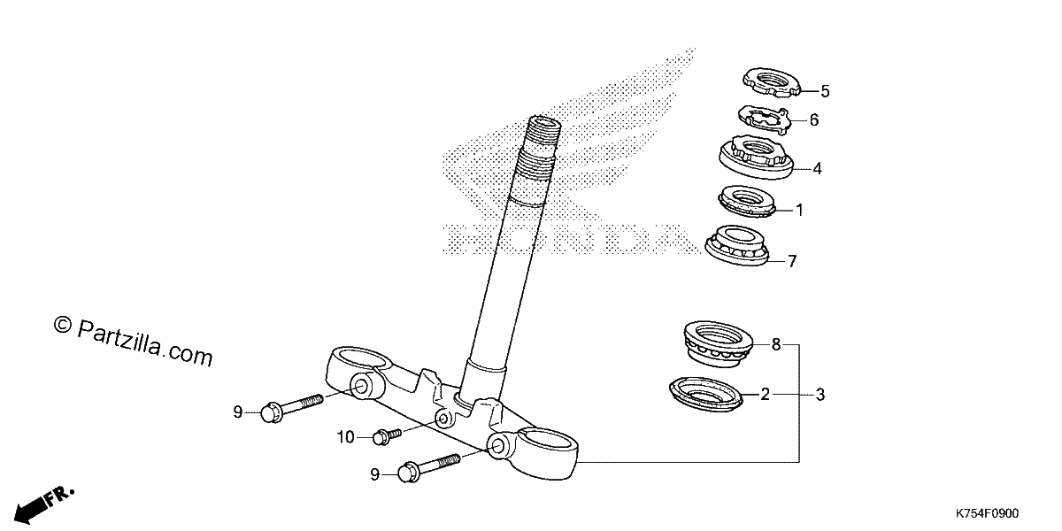Diagrama de STEERING STEM