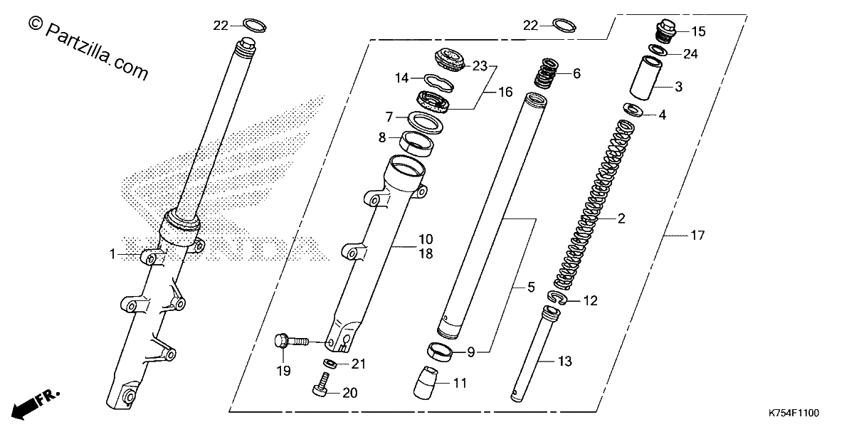 Diagrama de FRONT FORK