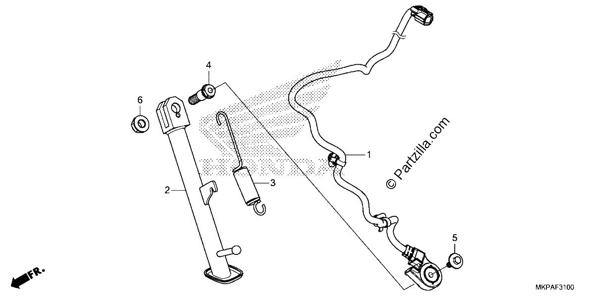Diagrama de SIDE STAND
