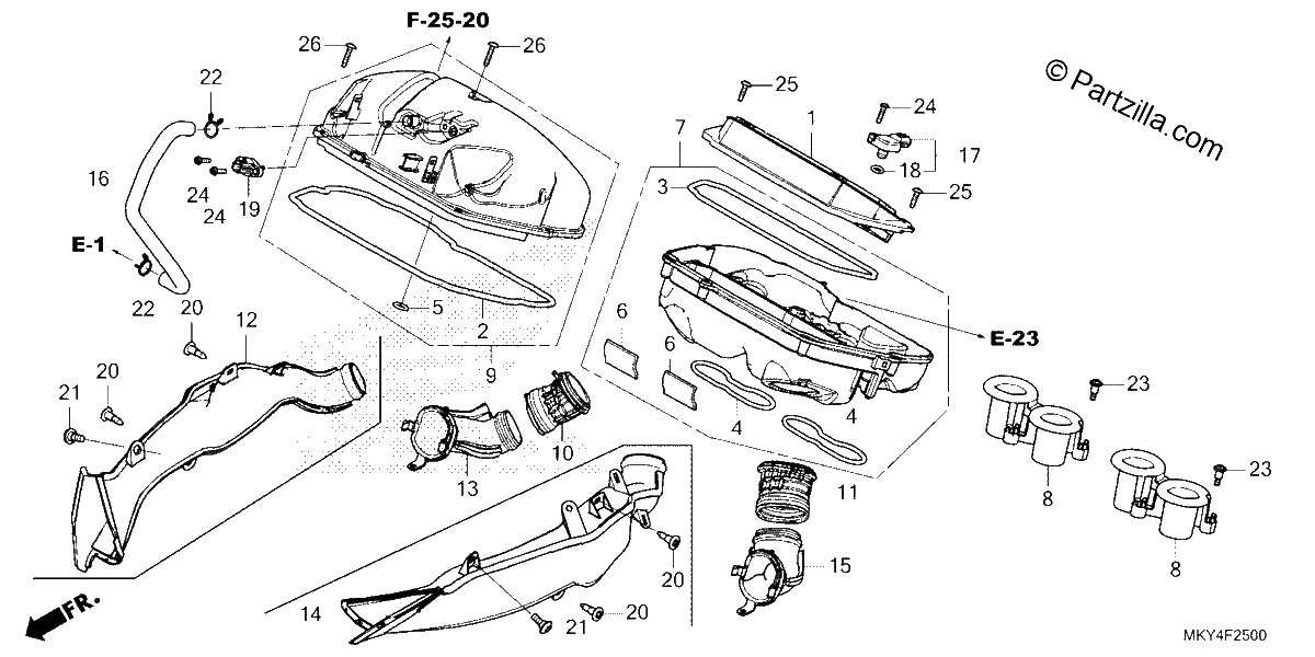 Diagrama de AIR CLEANER