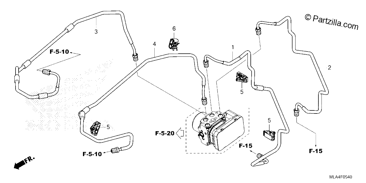 Diagrama de BRAKE PIPE