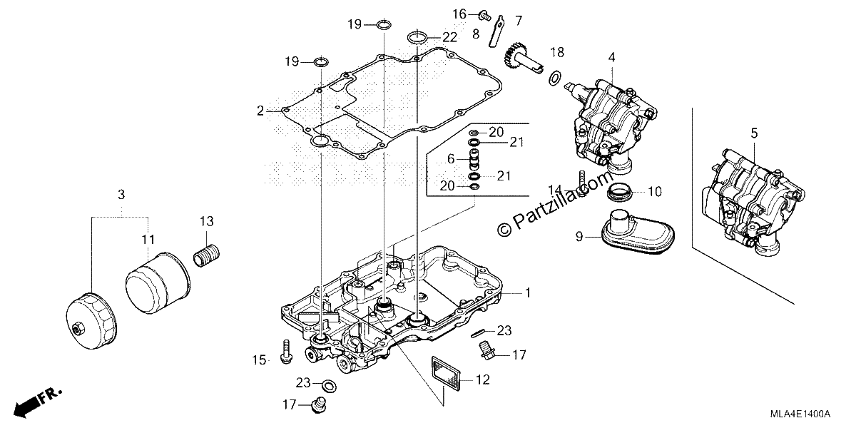Diagrama de OIL PAN OIL PUMP