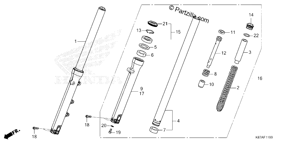 Diagrama de FRONT FORK