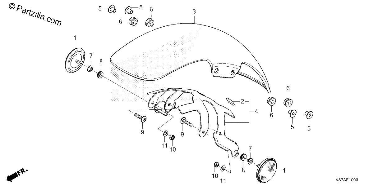Diagrama de FRONT FENDER