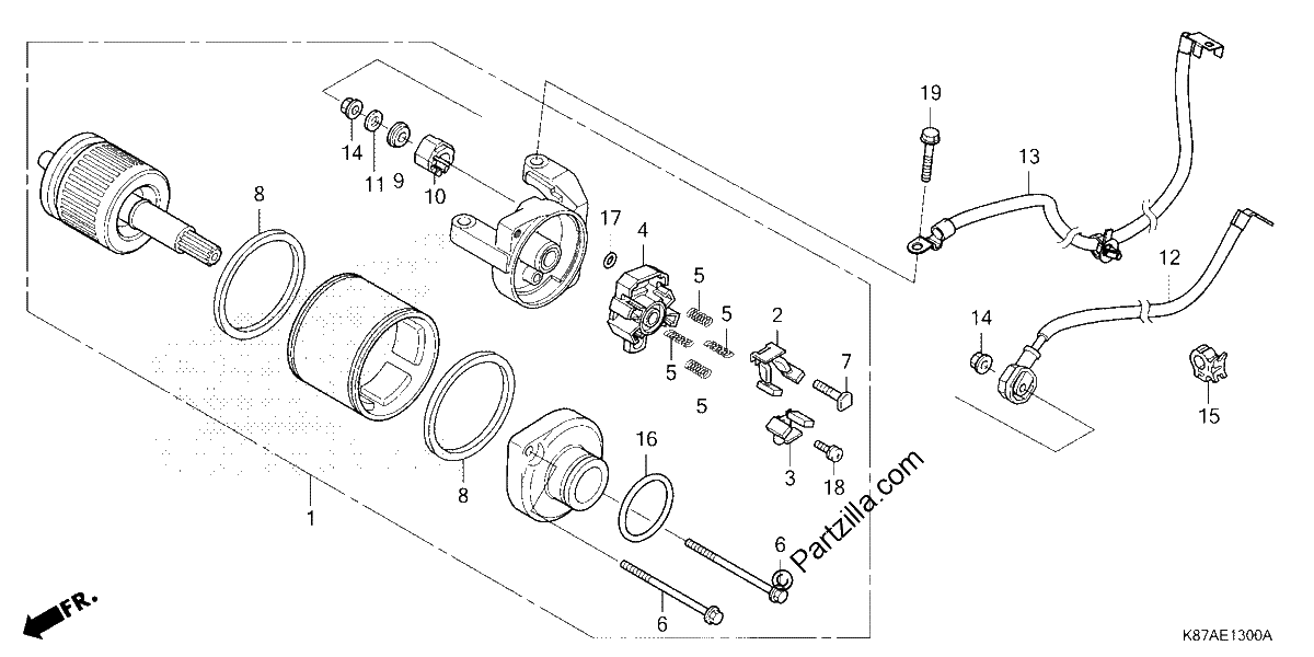 Diagrama de STARTER MOTOR 1