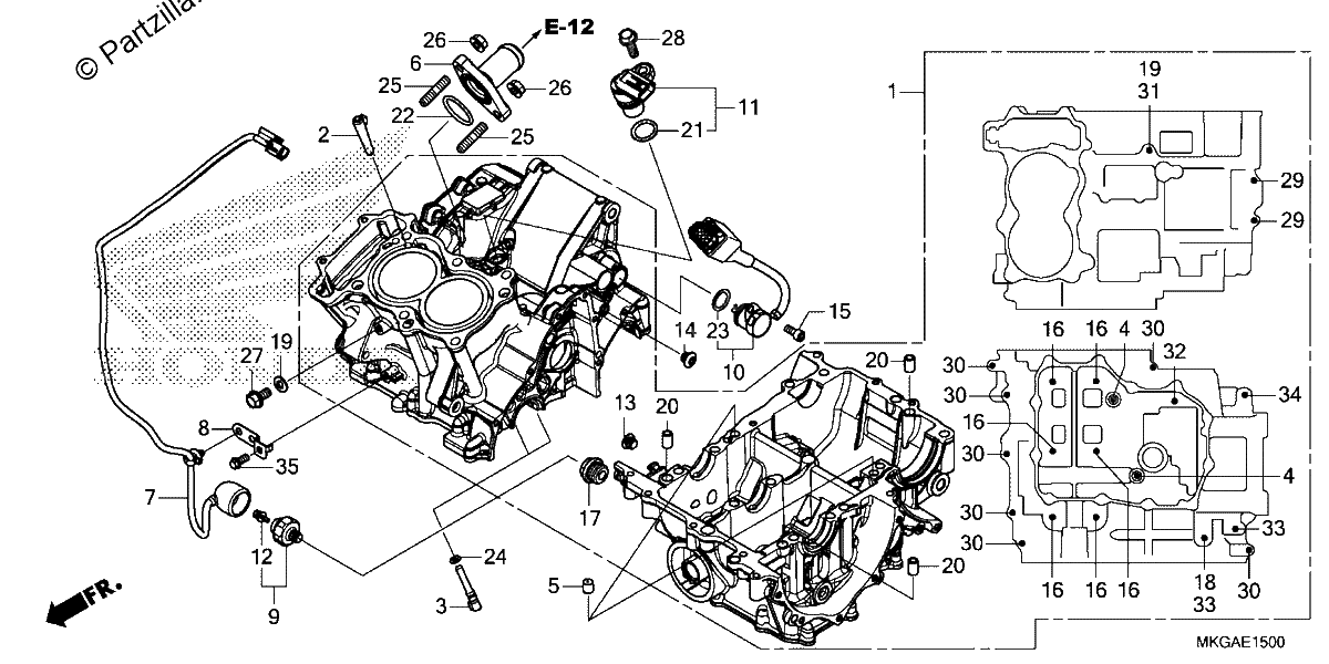 Diagrama de CRANKCASE