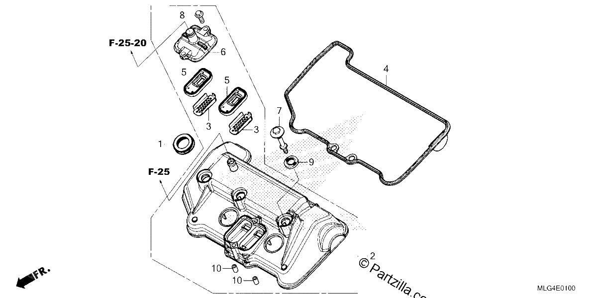 Diagrama de CYLINDER HEAD COVER