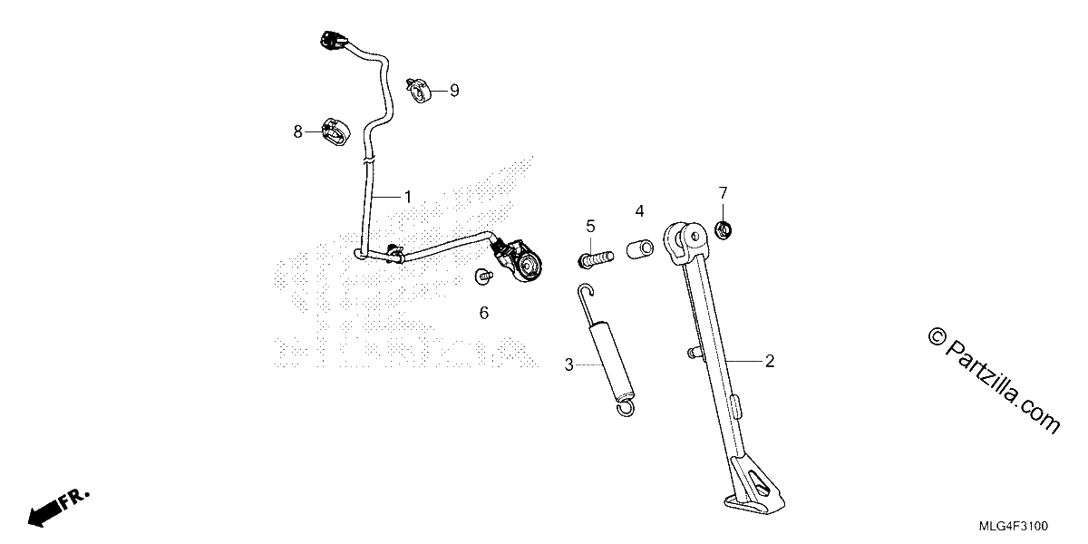Diagrama de SIDE STAND