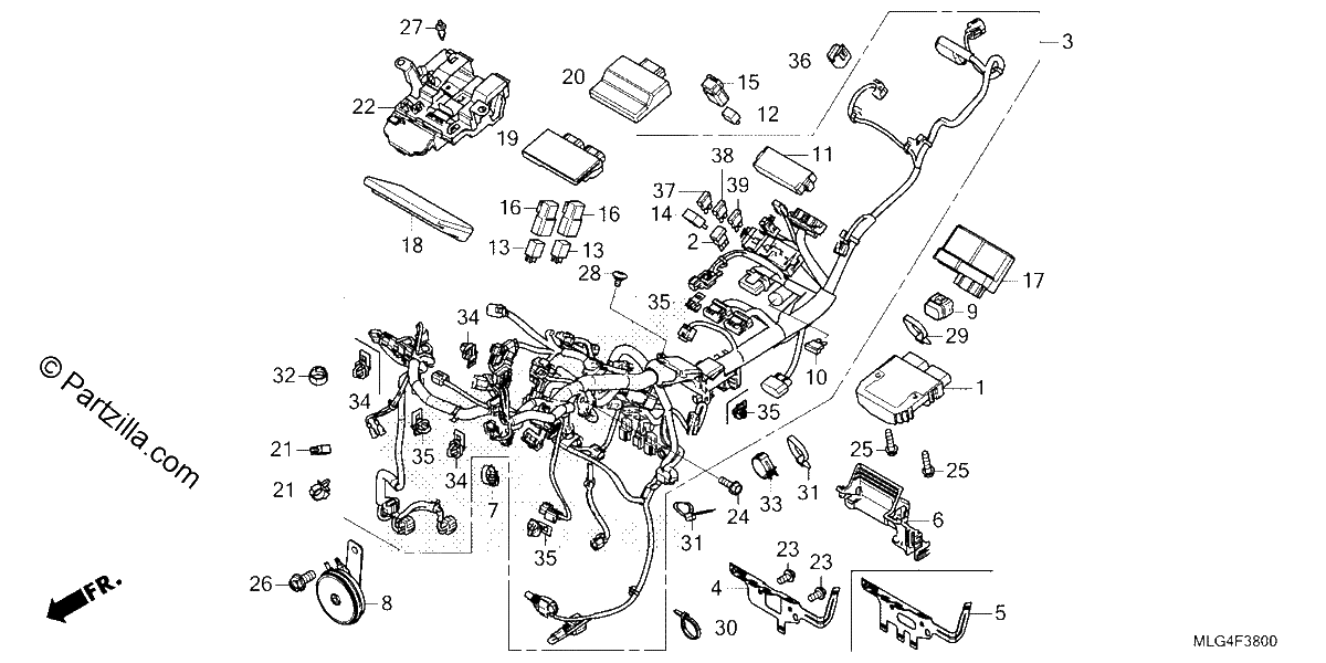 Diagrama de WIRE HARNESS