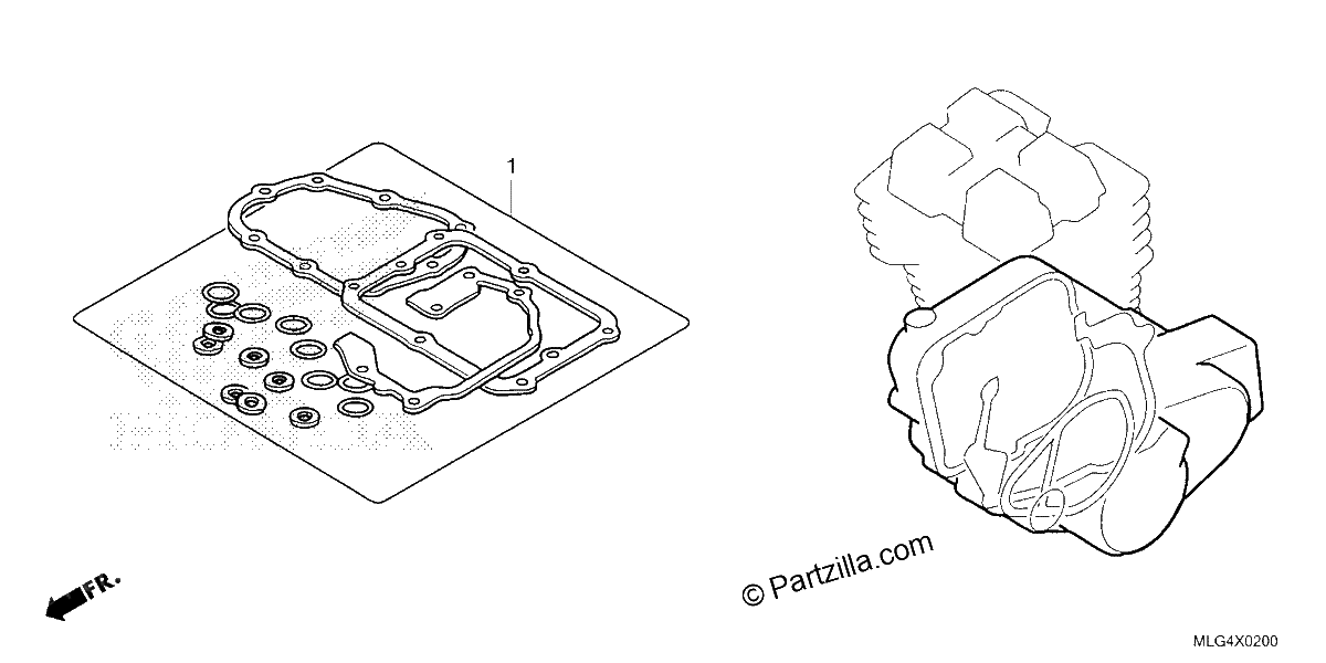 Diagrama de GASKET KIT B