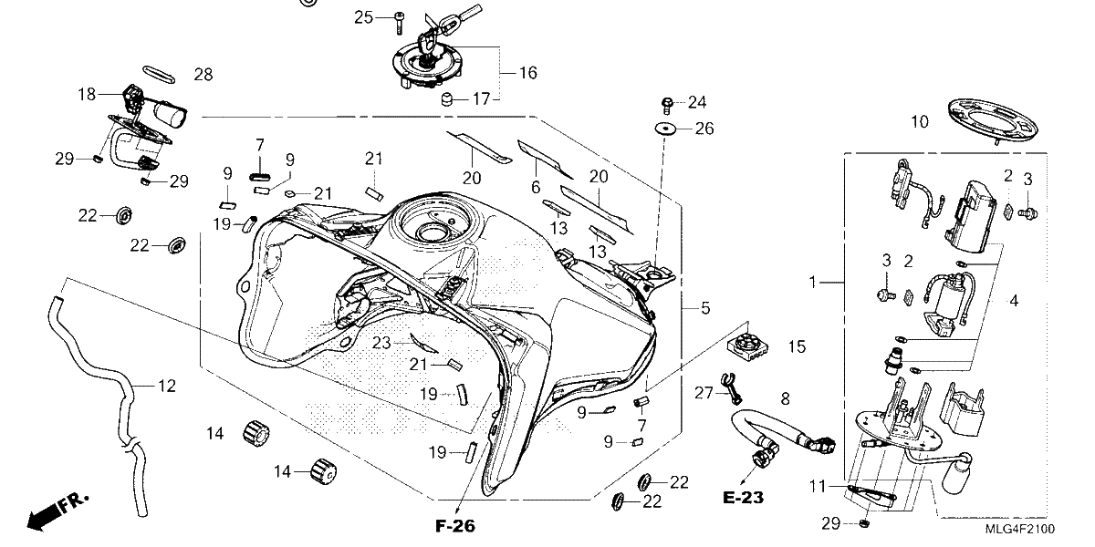 Diagrama de FUEL TANK FUEL PUMP 1