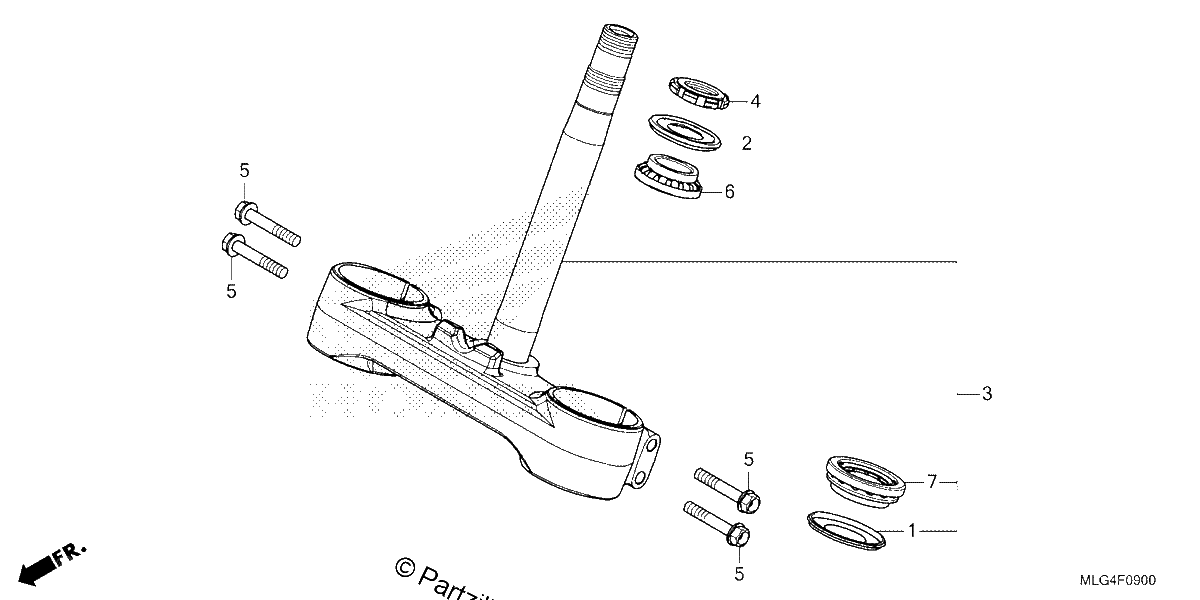 Diagrama de STEERING STEM