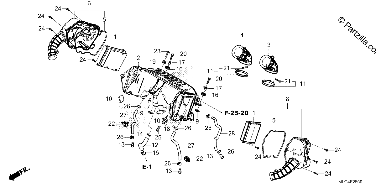 Diagrama de AIR CLEANER