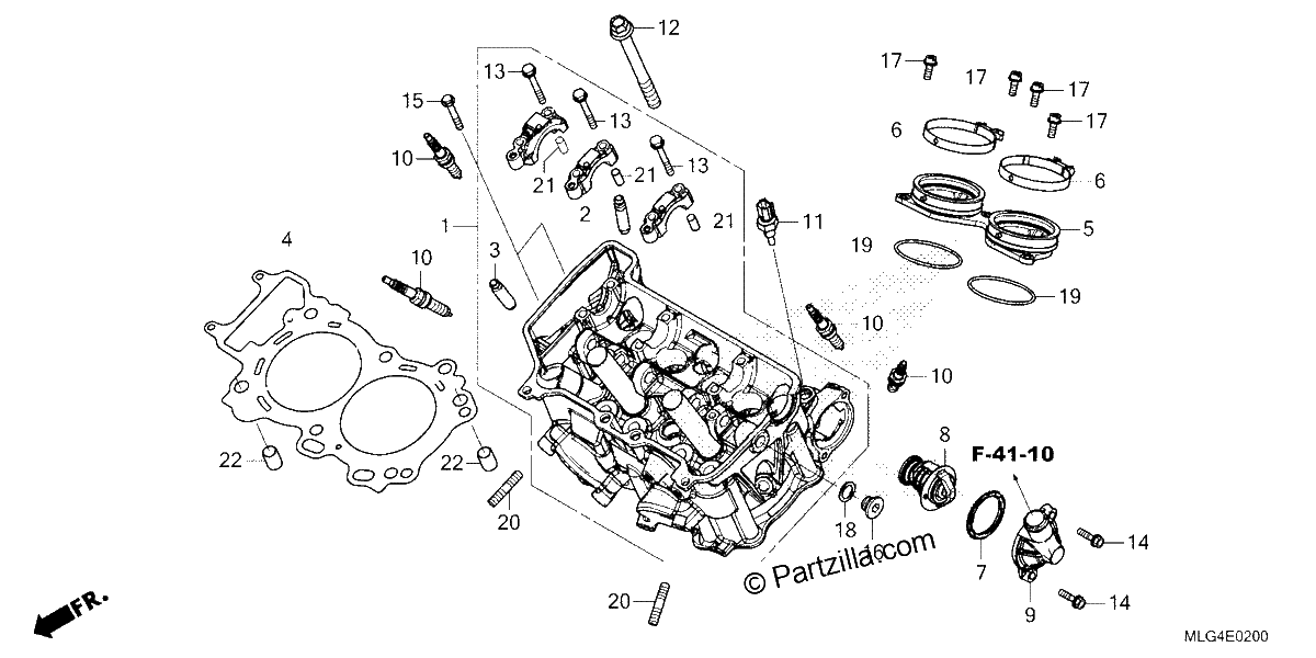 Diagrama de CYLINDER HEAD