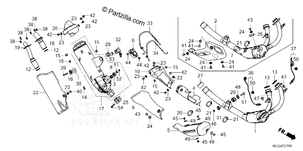 Diagrama de EXHAUST MUFFLER