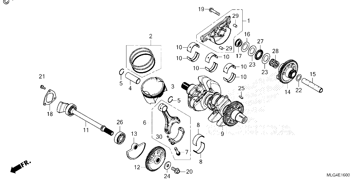Diagrama de CRANKSHAFT PISTON