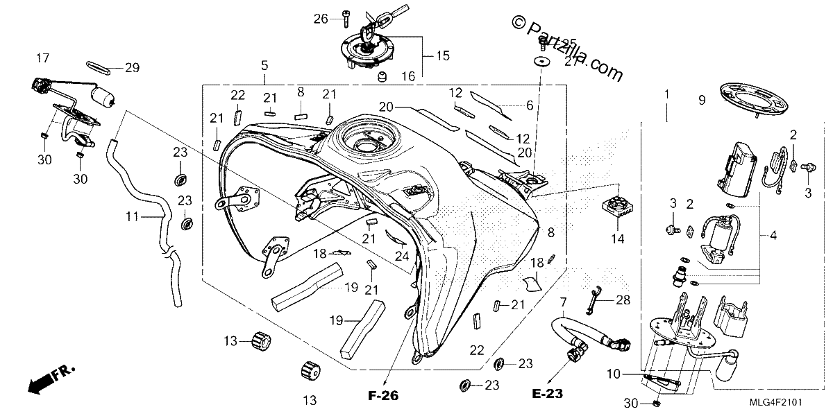 Diagrama de FUEL TANK FUEL PUMP 2