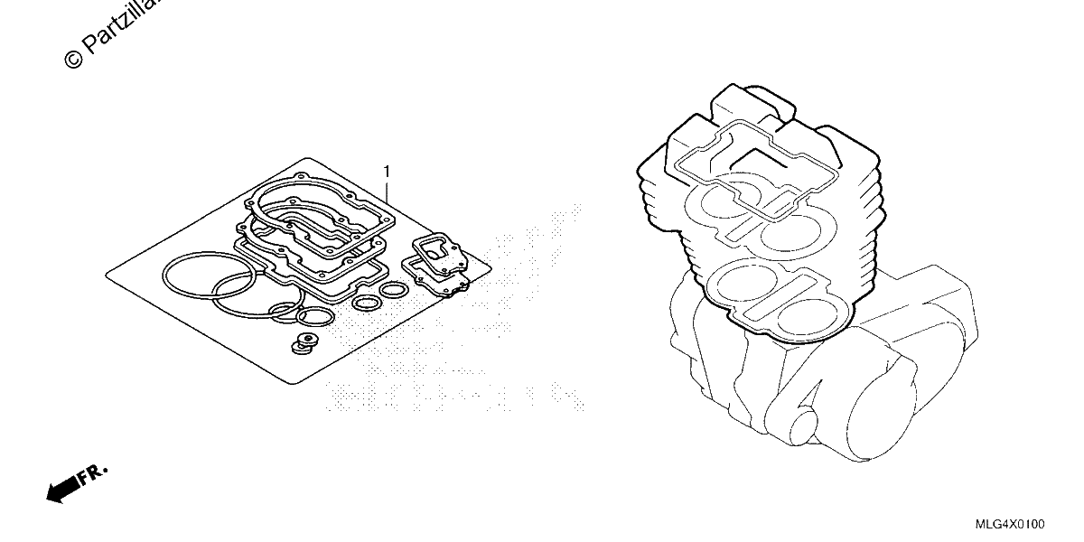 Diagrama de GASKET KIT A