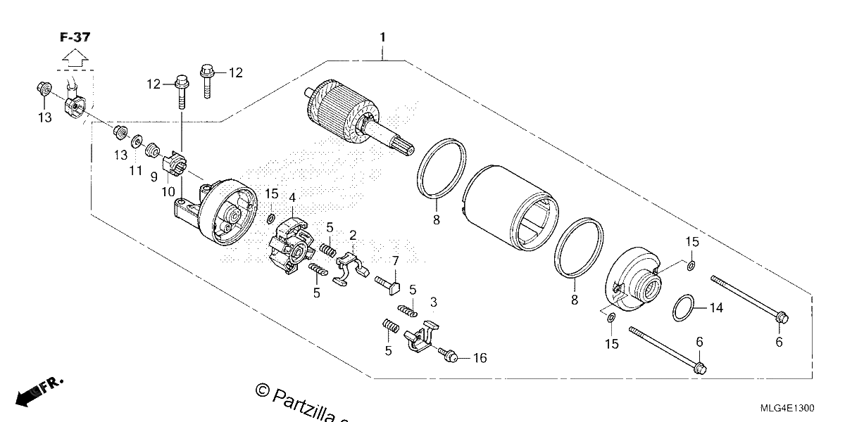 Diagrama de STARTER MOTOR