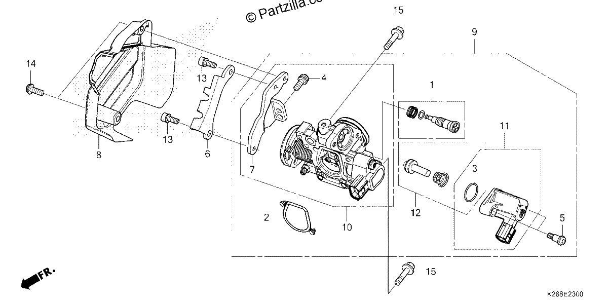 Diagrama de THROTTLE BODY