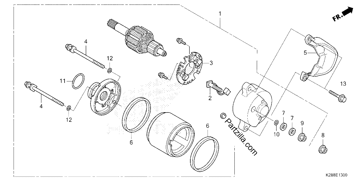 Diagrama de STARTER MOTOR