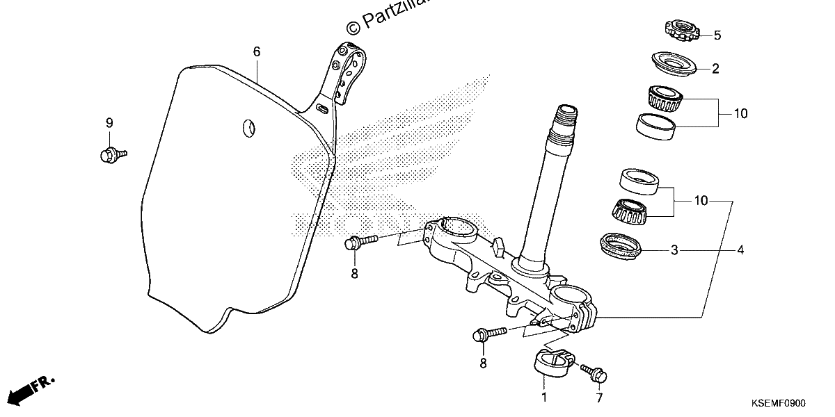 Diagrama de STEERING STEM
