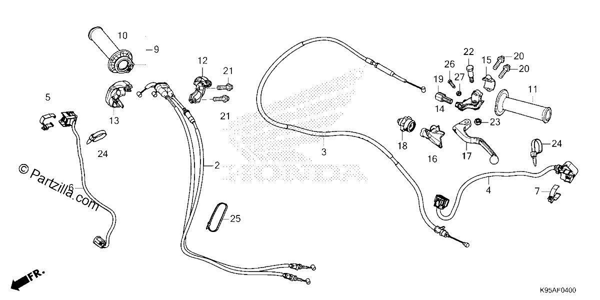 Diagrama de HANDLE LEVER SWITCH CABLE