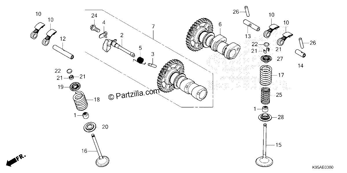 Diagrama de CAMSHAFT VALVE