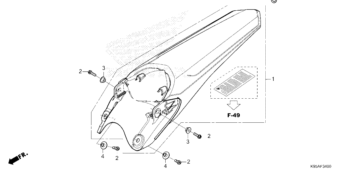 Diagrama de REAR FENDER