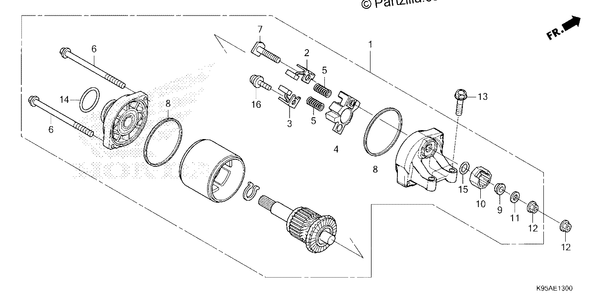Diagrama de STARTER MOTOR