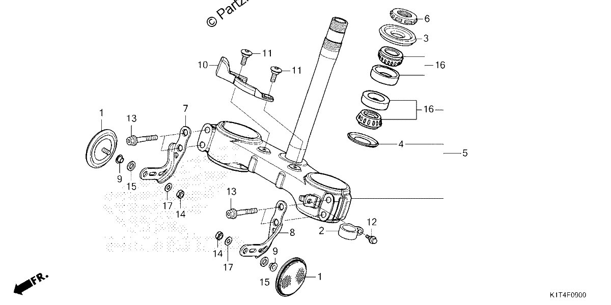 Diagrama de STEERING STEM